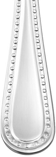 Stainless Steel Dishwasher Safe Dinner Spoons with Pearled Edge (Dinner Spoons 7.7 Inches)