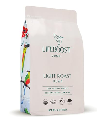 Light Roast Low Acid Coffee Beans (12 Ounce (Pack of 1))
