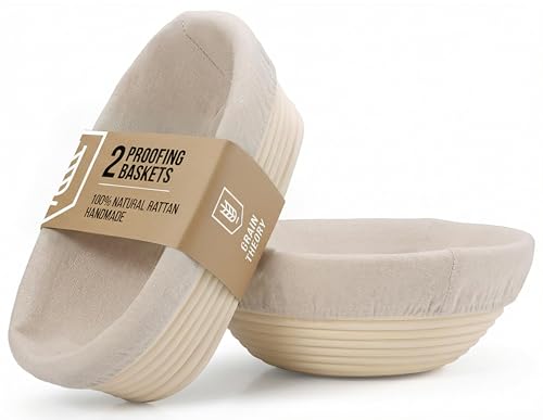Banneton Bread Proofing Baskets (Oval & Round Baskets)