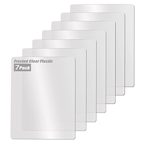 Plastic Cutting Board Set of 7 (Clear)