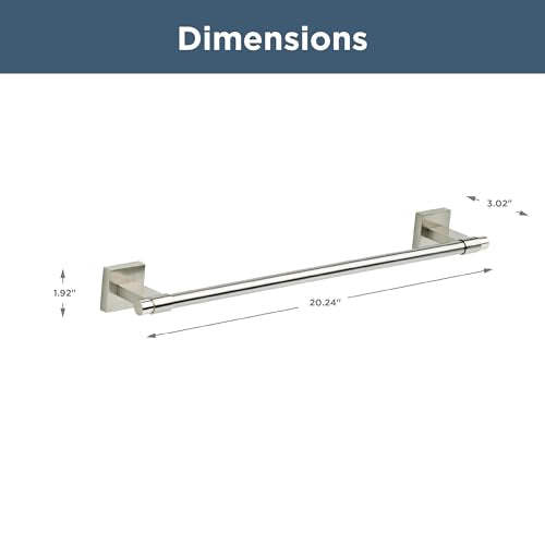 Towel Rack 18 Inch Satin Nickel Towel Bar for Bathroom (18 inch / Satin Nickel)