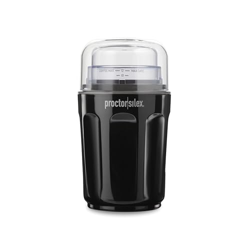 Sound Shield Electric Coffee Grinder for Quiet Grinding (12 Cups)
