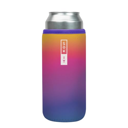 CanSok Sleeve for Beer & Soda Insulated Neoprene Cover (Twilight / 25oz Can Sleeve)
