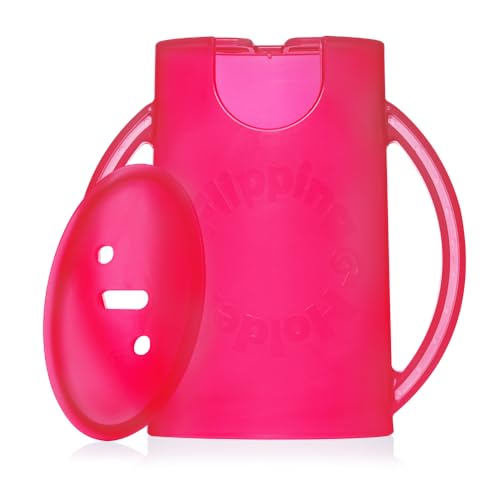 Squeeze Proof Food Pouch Holder for Toddlers (Pink)