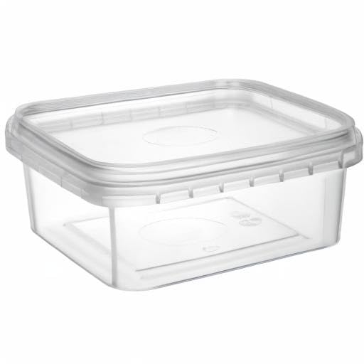 8 oz 20 Pack Square Clear Deli Containers with Lids Disposable BPA Free Square Plastic Food Storage Containers with Lids Airtight for Meal Prep Take Out Kitchen (8 oz)