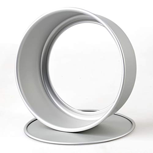 2 Pack 8 Inch Aluminum Round Cake Pan with Removable Bottom (2 Count)