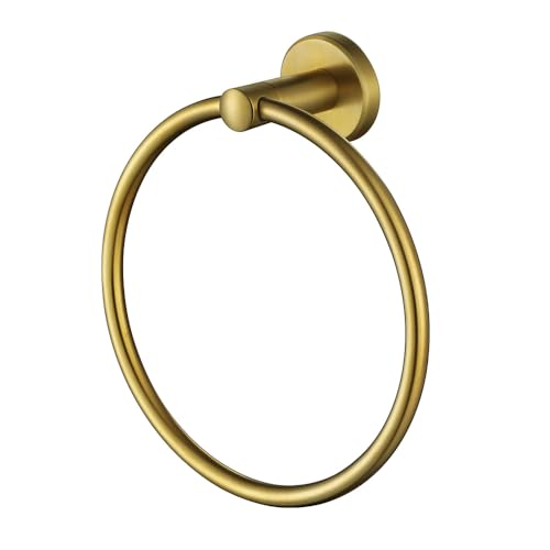 Towel Ring Brass Gold (Gold)