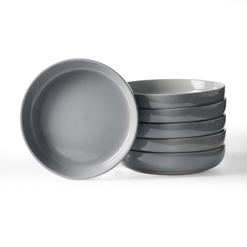 Milkyway 33 oz Pasta Bowls Set of 6 (Dark Gray / Set of 6)