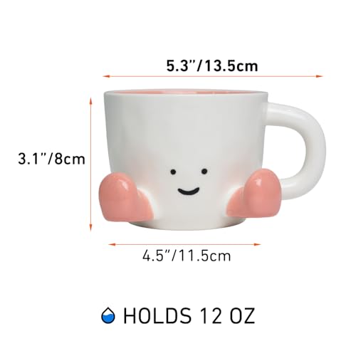 Cute Coffee Mug for Women (Pink)