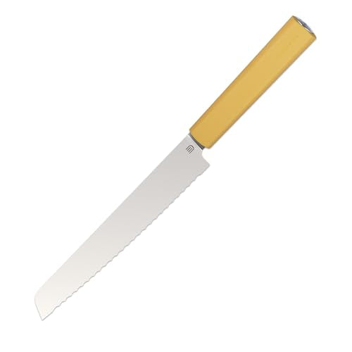 7.5" Serrated Bread Knife for Homemade Bread (7.5" / Pale Yellow)