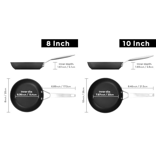 8 inch and 10 inch Non Stick Frying Pan Set (8+10 inch)