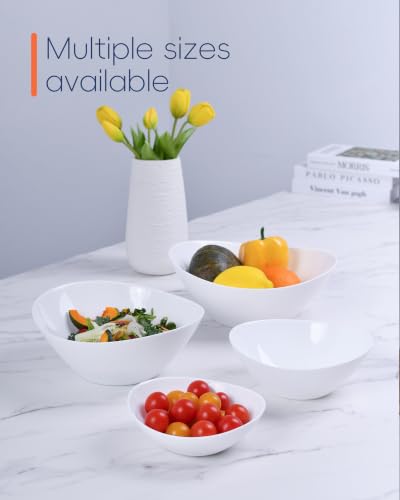 12 OZ Ice Cream Bowl Set of 6 (Angel White / 12 OZ - Ice Cream Bowls)