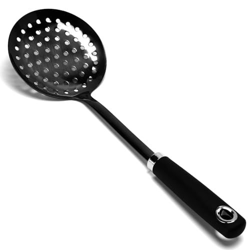 Black Stainless Steel Skimmer Spoon (Z-Black Skimmer)