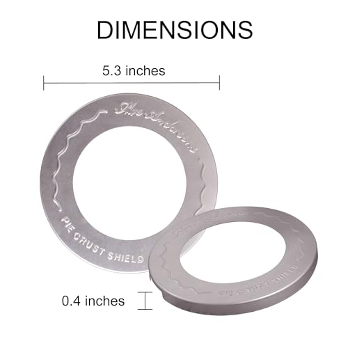 Individual Pie Crust Protector Shields (Original Mini, 5-Inch, Set/2)