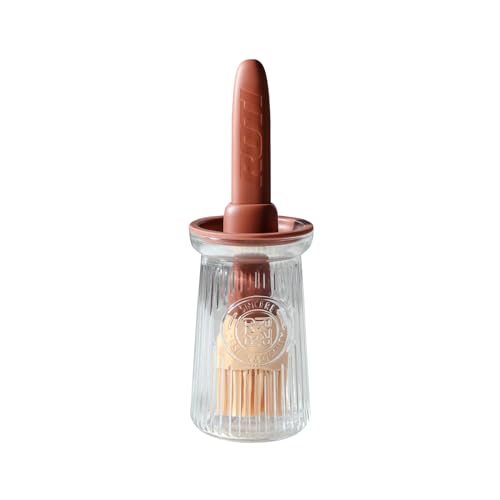 Oil Dispenser with Brush (1 Pack / Brown)