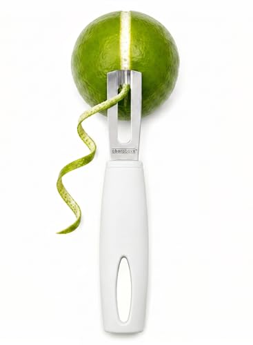 White Handle Stainless Steel Channel Knife