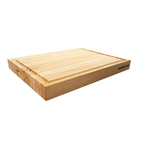 20" Classic Maple Reversible Cutting Board with Juice Groove (20"L x 16"W)