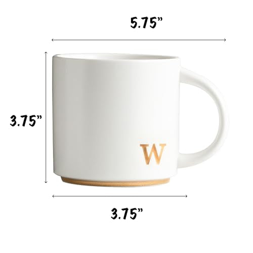 Ceramic Coffee Mug (gold-w)