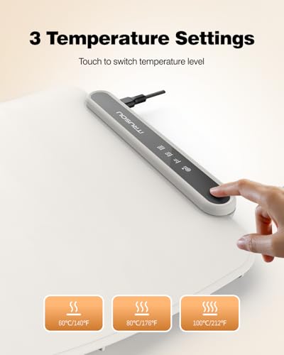 Food Warming Mat (18.5*12.8inch / Cream White)