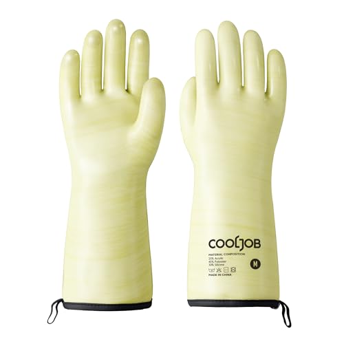 Heat Resistant Oven Gloves (Yellow / Large)