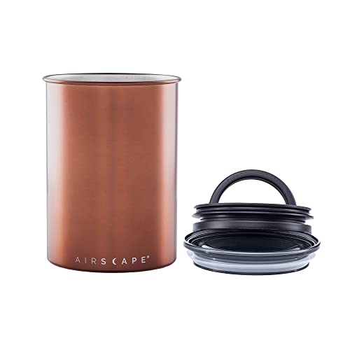 Airscape Stainless Steel Coffee Canister (Brushed Copper / Medium)