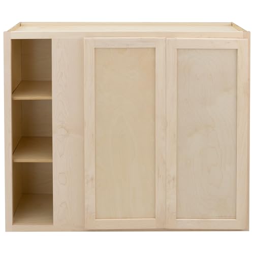 Quicklock RTA (12"D x 42"W x 42"H Blind Corner / Raw Maple)