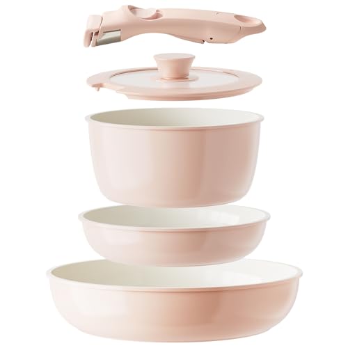 Ceramic Cookware Set (Pink)