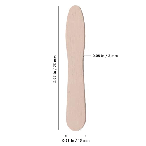 3000 PCS 3 Inch Wooden Ice Cream Spoons