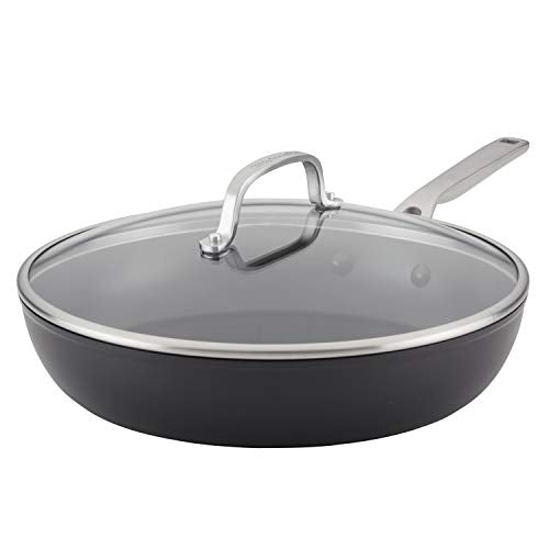 Induction Nonstick Frying Pan with Lid (Skillet with Lid (12.25"))