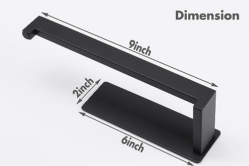 Hand Towel Holder (2 Pack 9 In / Matte Black)