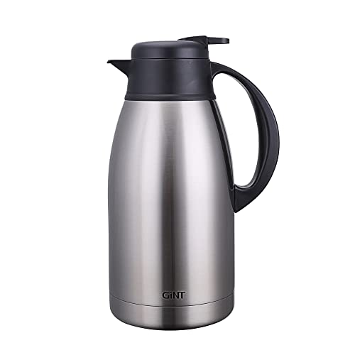 Stainless Steel Thermal Coffee Carafe (Silver / 65 Ounces)
