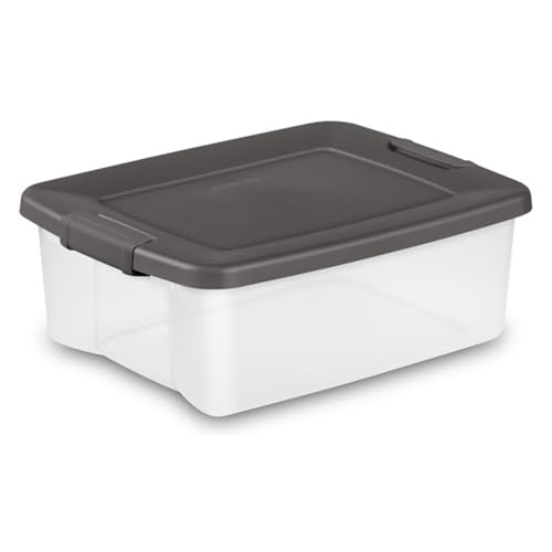 18 Pack Plastic Storage Bins w (25 Quart Tote / 18 Pack)