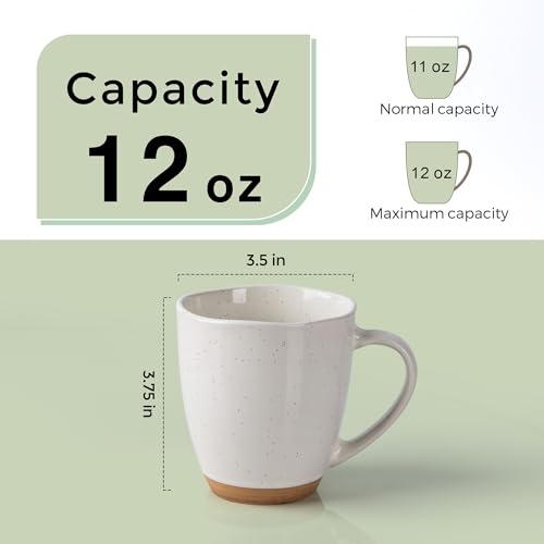 12oz Coffee Mugs (Light Beige / Set of 4)
