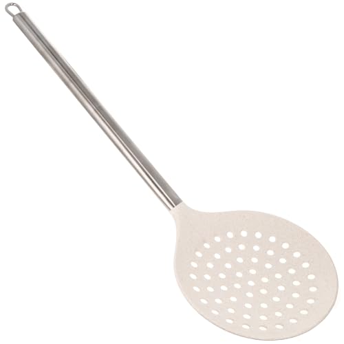 Wheat Straw Skimmer Spoon with Stainless Steel Handle Cooking Baking Kitchen Utensils
