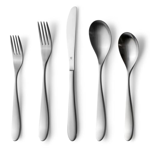 Matte Silverware Set (40-Piece Flatware Set)