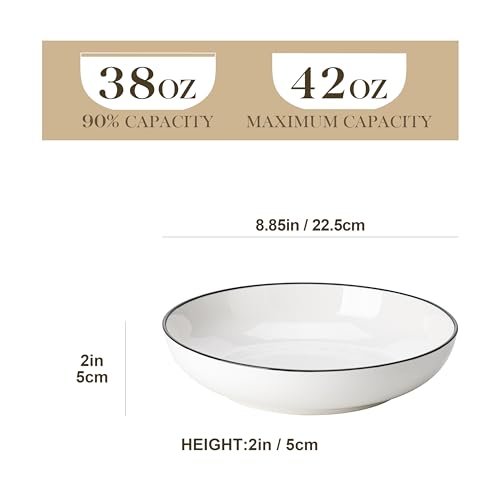8.85" Large Pasta Bowls (4 Count)