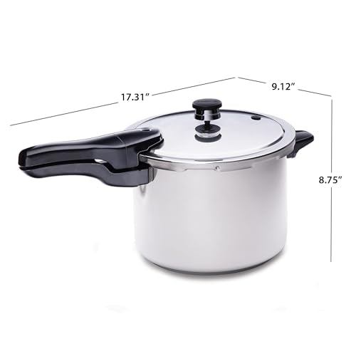 01362 6 Quart Stainless Steel Pressure Cooker (6 Quarts / Cooker)