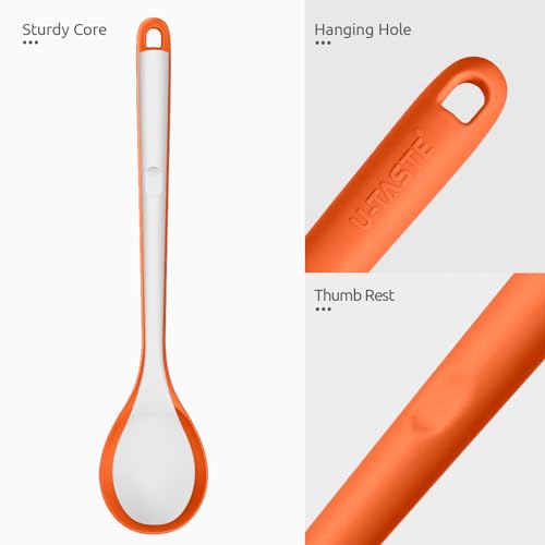 Silicone Spoons Set of 2 (Orange)