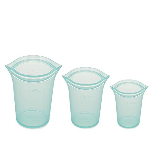 Reusable Food Storage Bags (Teal / 3 Cup Set)