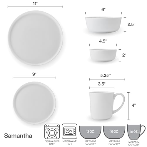 Samantha 40 Piece Bone China Dinnerware Set (Samantha)