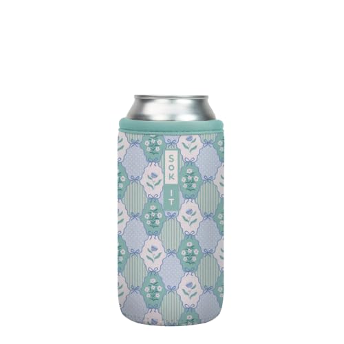 CanSok Sleeve for Beer & Soda Insulated Neoprene Cover (Coquette Charm / 16oz Can Sleeve)