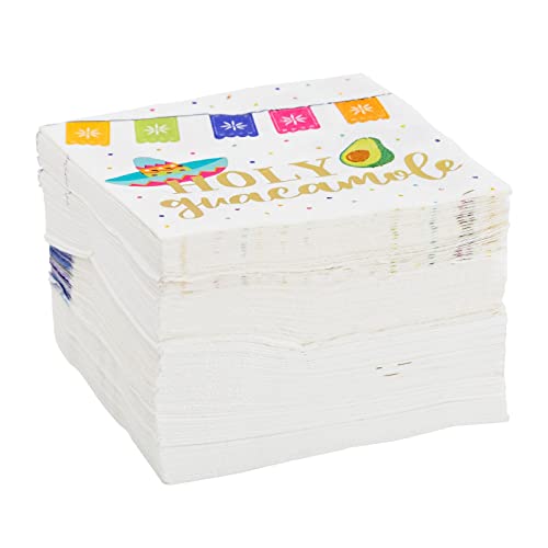 100 Pack Mexican Fiesta Napkins for Cinco de Mayo Party Supplies (100 Pack)