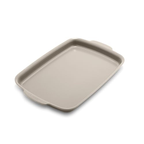 Premiere Ovenware Healthy Ceramic Nonstick 13" x 9" Quarter Sheet Baking Pan (13" x 9" Quarter Sheet Pan / Taupe)
