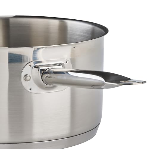 6 qt Stainless Steel Sauce pan with Cover (6 Quarts)