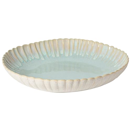 Ceramic Stoneware 12'' Pasta Serving Bowl (Mallorca Sea Blue / 12'' Bowl)