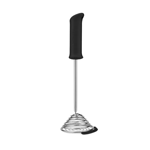 Smood Ergonomic Spring Coil Potato Masher (Smood / Black)