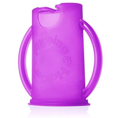 Squeeze Proof Food Pouch Holder for Toddlers (Purple)