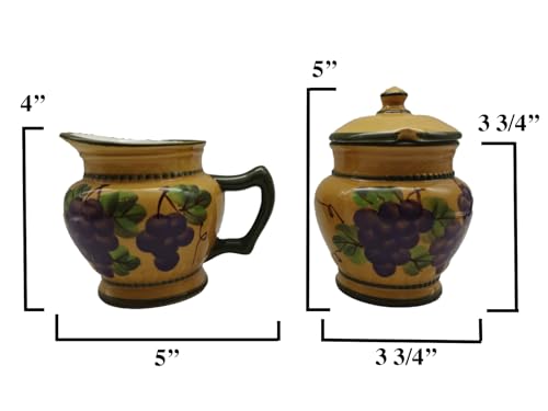 Ceramic Cream and Sugar Set