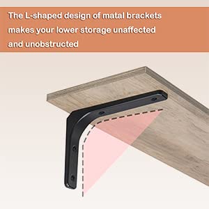Long Wall Shelves (Greige / 39.4 Inch)
