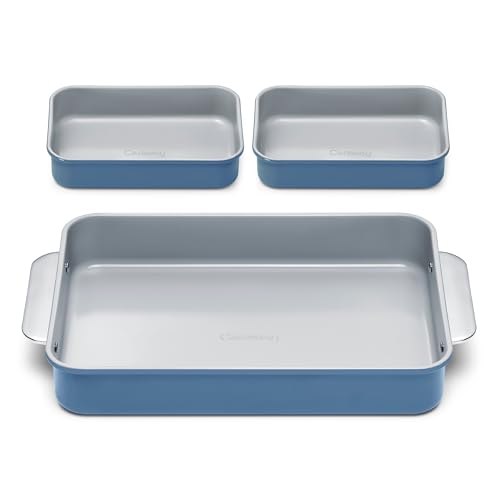 Non Stick Rectangle Baking Pan Set (Slate / Rectangle Pan Trio)